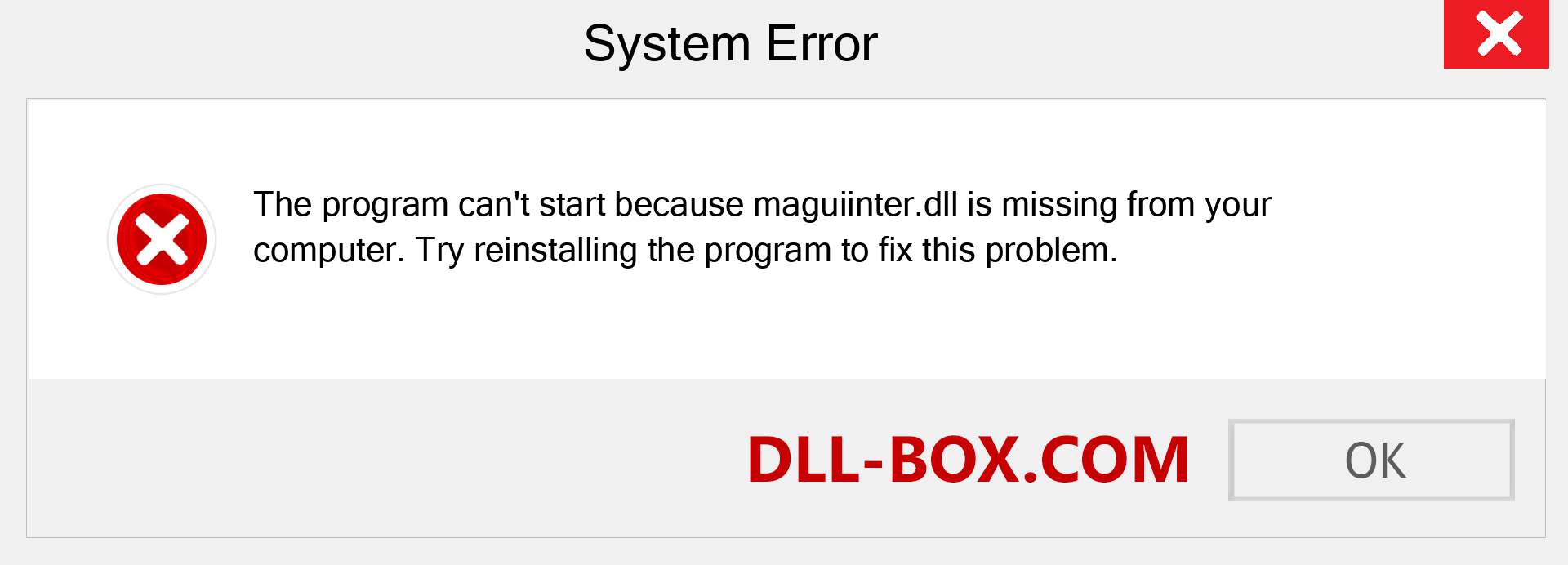  maguiinter.dll file is missing?. Download for Windows 7, 8, 10 - Fix  maguiinter dll Missing Error on Windows, photos, images
